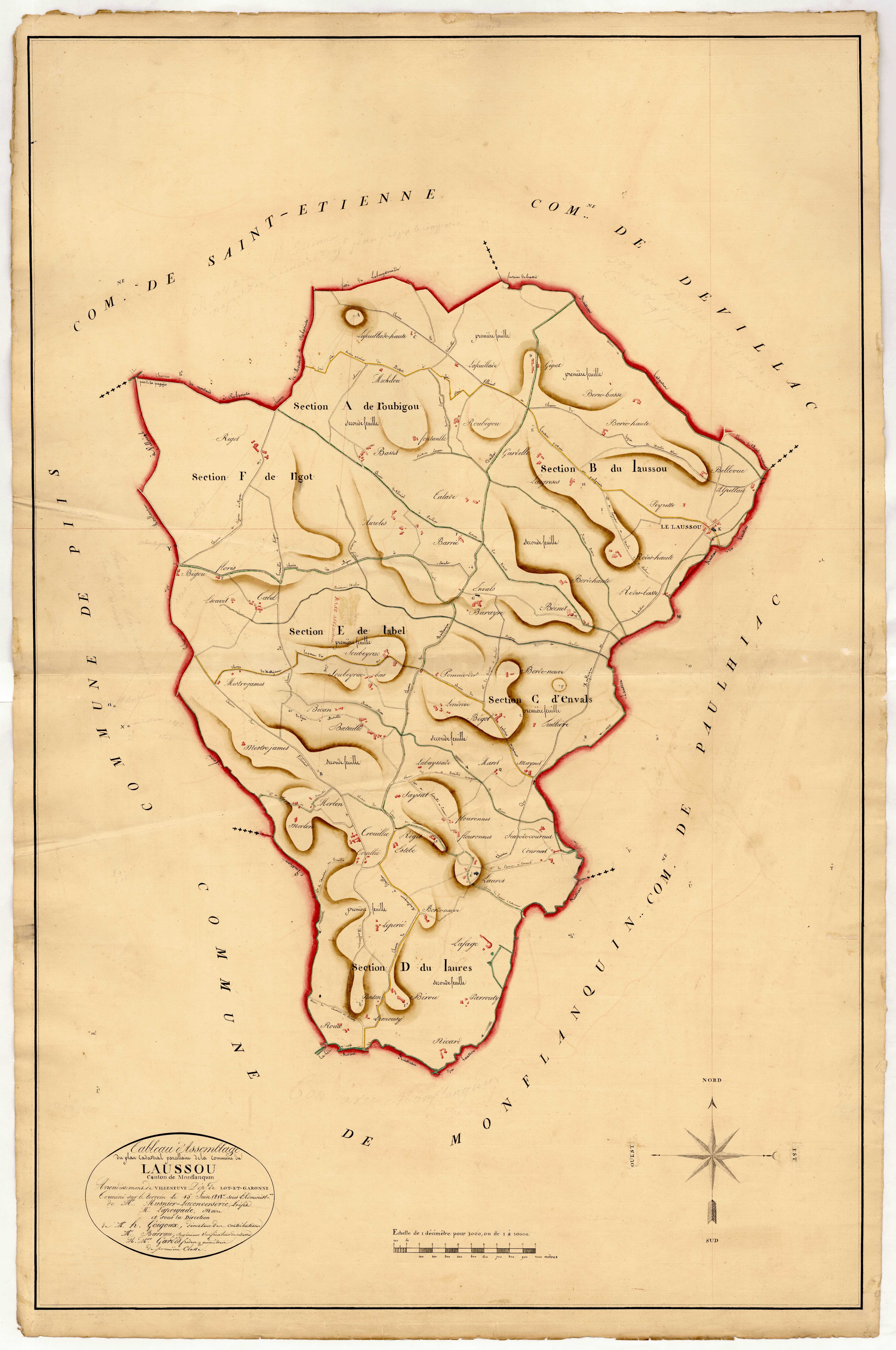 Plan napoléonien, atlas-TA, Laussou