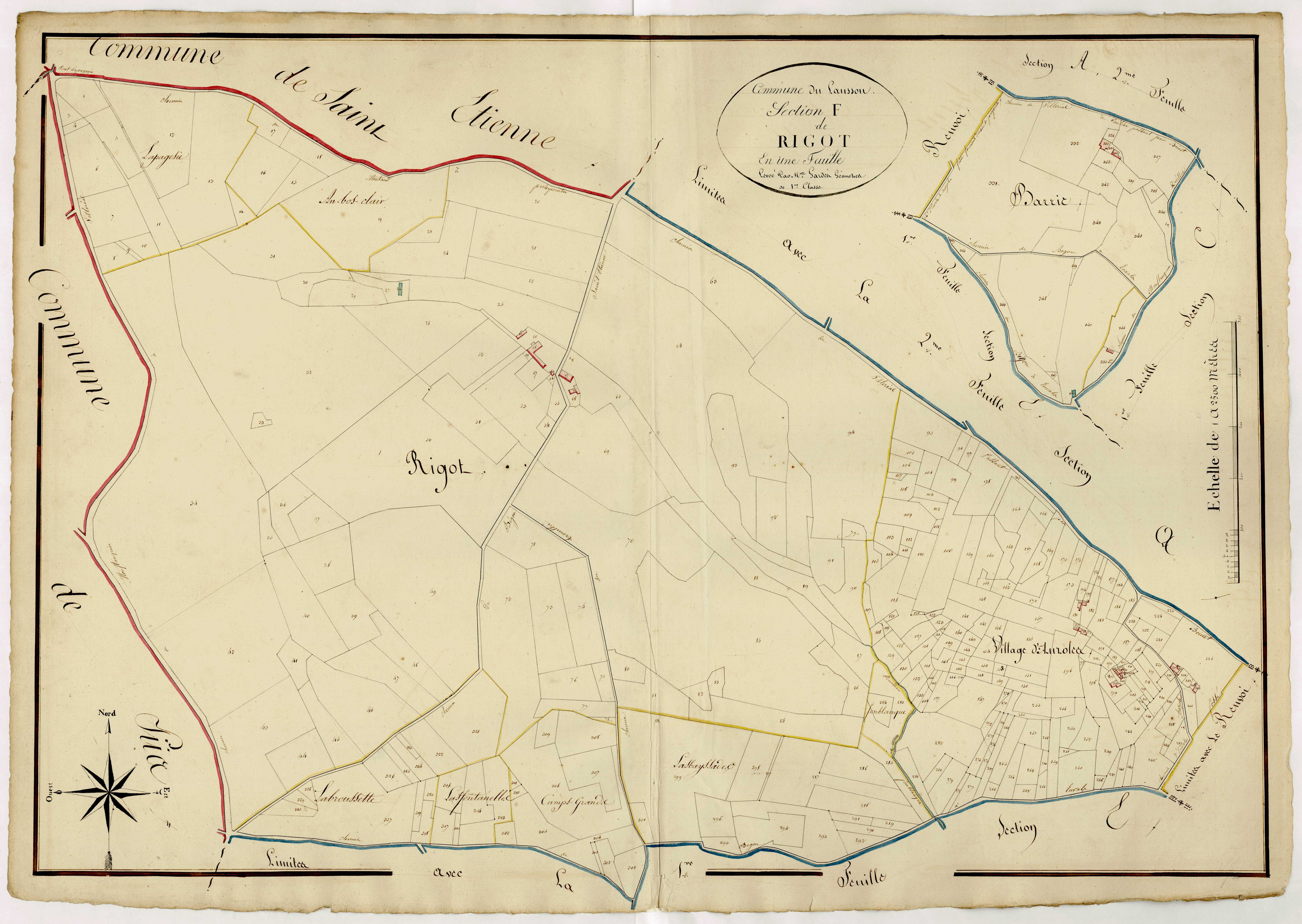 Plan napoléonien, atlas-F Rigot, Laussou