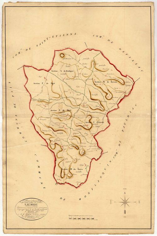 Plan napoléonien, atlas-TA, Laussou