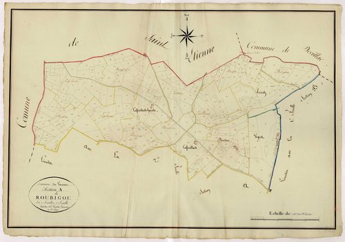 Plan napoléonien, atlas-A1 Roubigou, Laussou