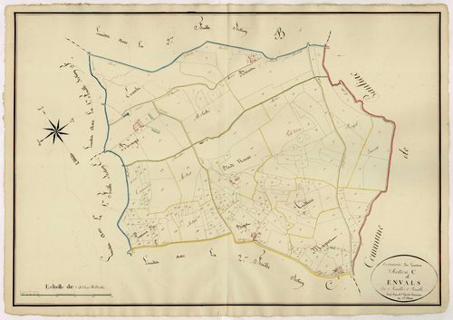 Plan napoléonien, atlas-C1 Envals, Laussou