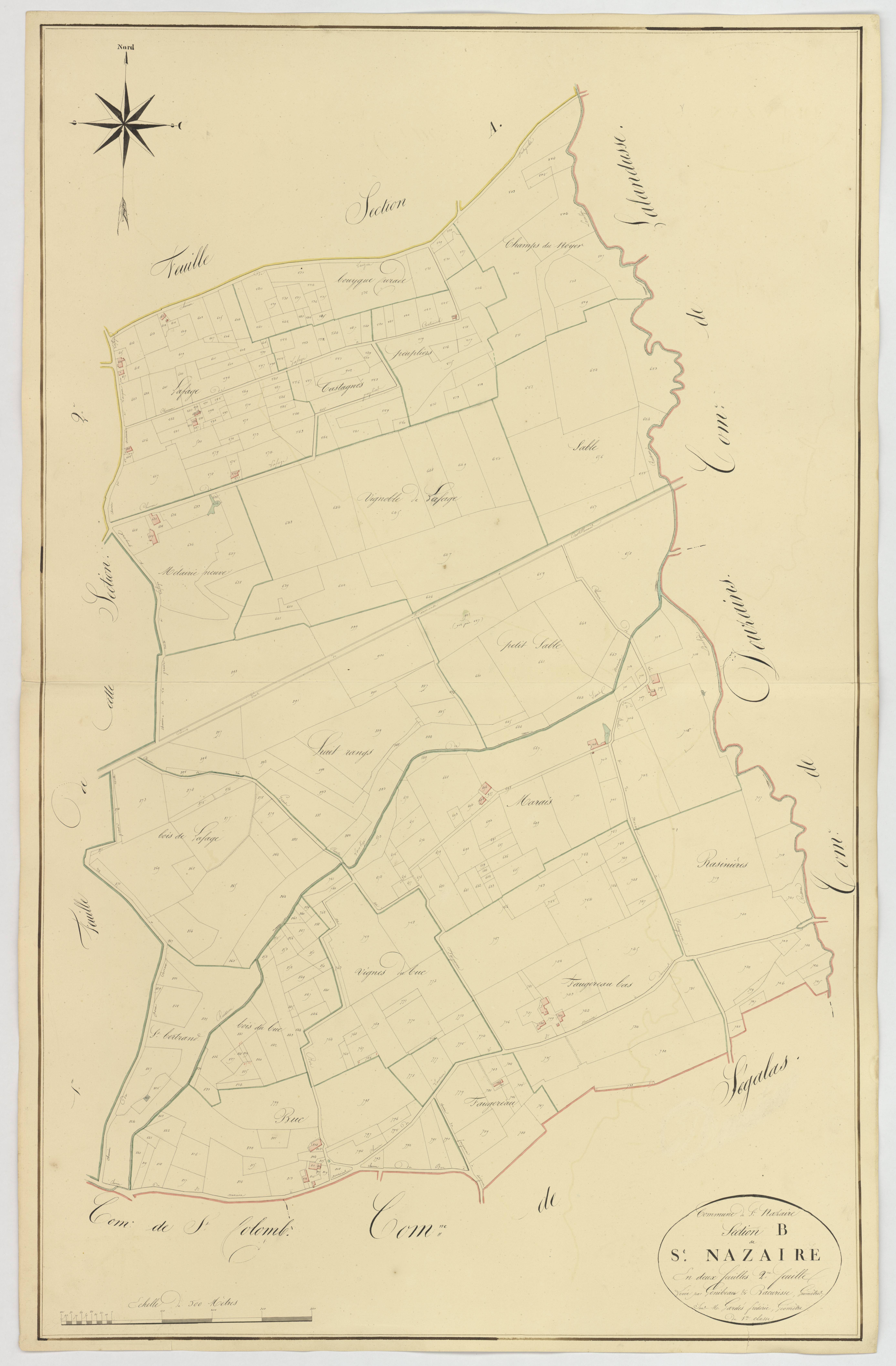 Plan napoléonien, atlas-B2 Saint-Nazaire, Saint-Nazaire (voir Lauzun)