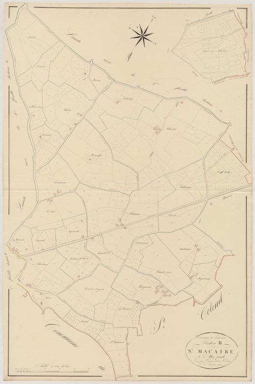Plan napoléonien, atlas-B Saint-Macaire, Lauzun