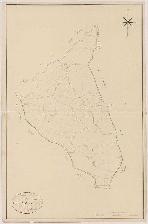 Plan napoléonien, atlas-E2 Queyzaguet, Lauzun
