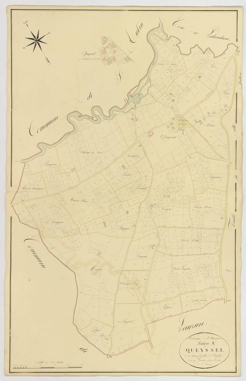 Plan napoléonien, atlas-A1 Quessel, Saint-Nazaire (voir Lauzun)