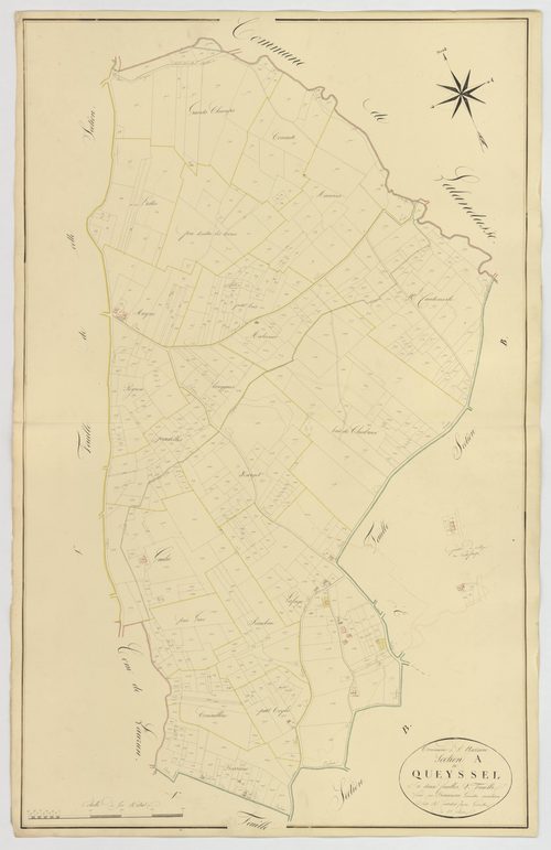 Plan napoléonien, atlas-A2 Quessel, Saint-Nazaire (voir Lauzun)