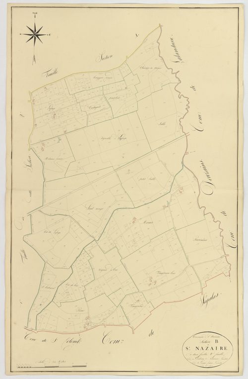 Plan napoléonien, atlas-B2 Saint-Nazaire, Saint-Nazaire (voir Lauzun)