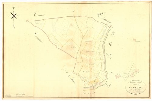 Plan napoléonien, atlas-A Laprade, Lavardac