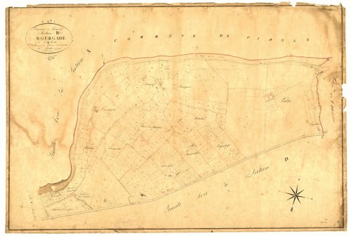 Plan napoléonien, feuille préparatoire-B Bourgade, Lavardac