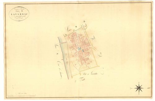 Plan napoléonien, atlas-E1 Lavardac, Lavardac