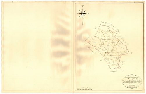 Plan napoléonien, atlas-TA, Estussac (voir Lavardac)