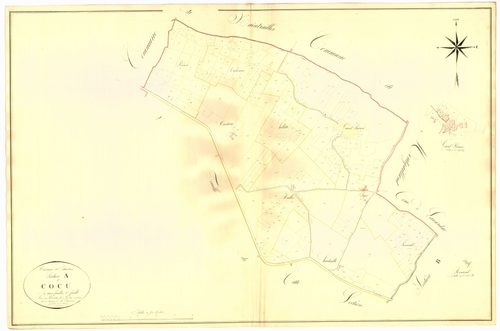 Plan napoléonien, atlas-A1 Cocu, Estussac (voir Lavardac)