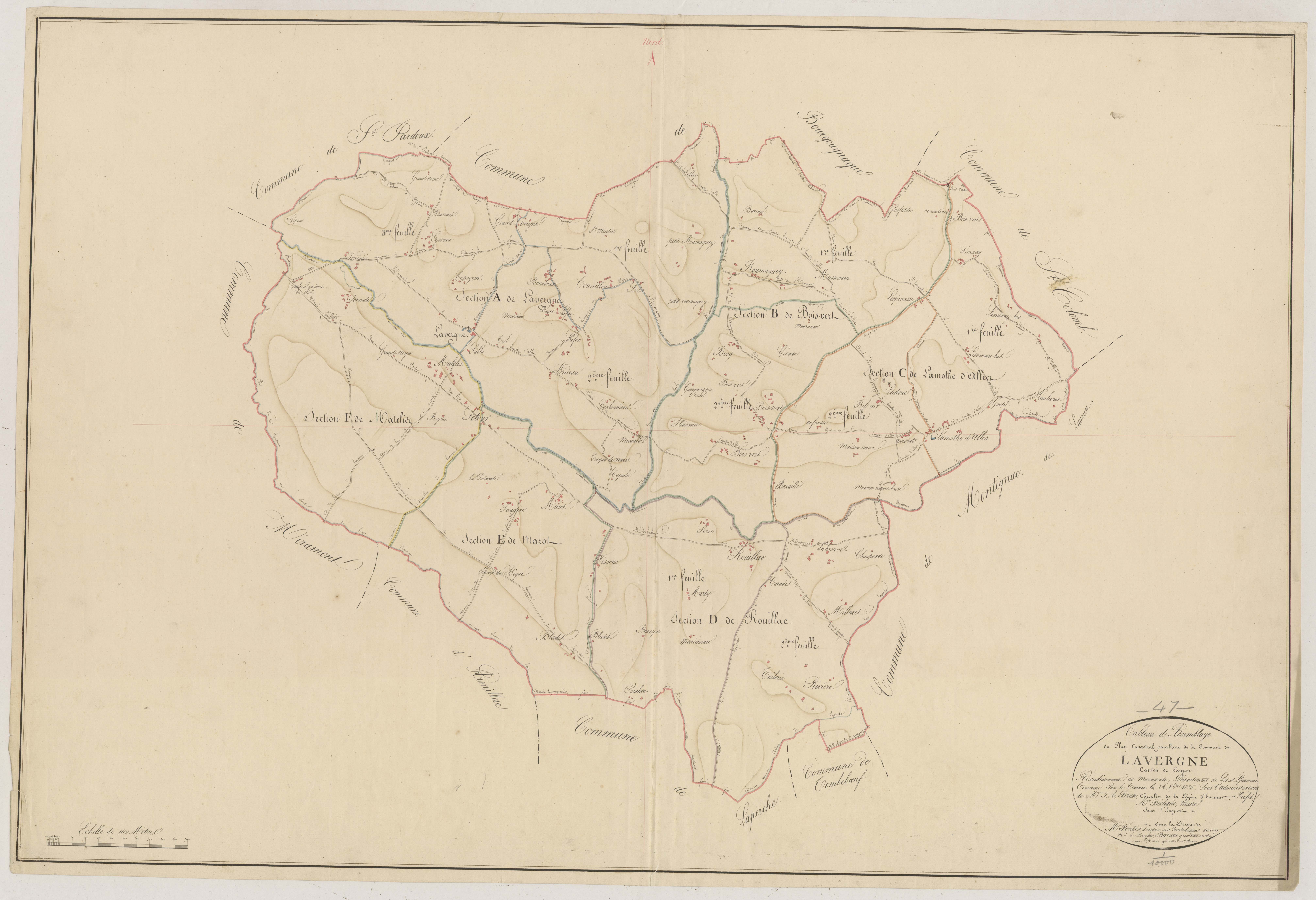 Plan napoléonien, atlas-TA, Lavergne