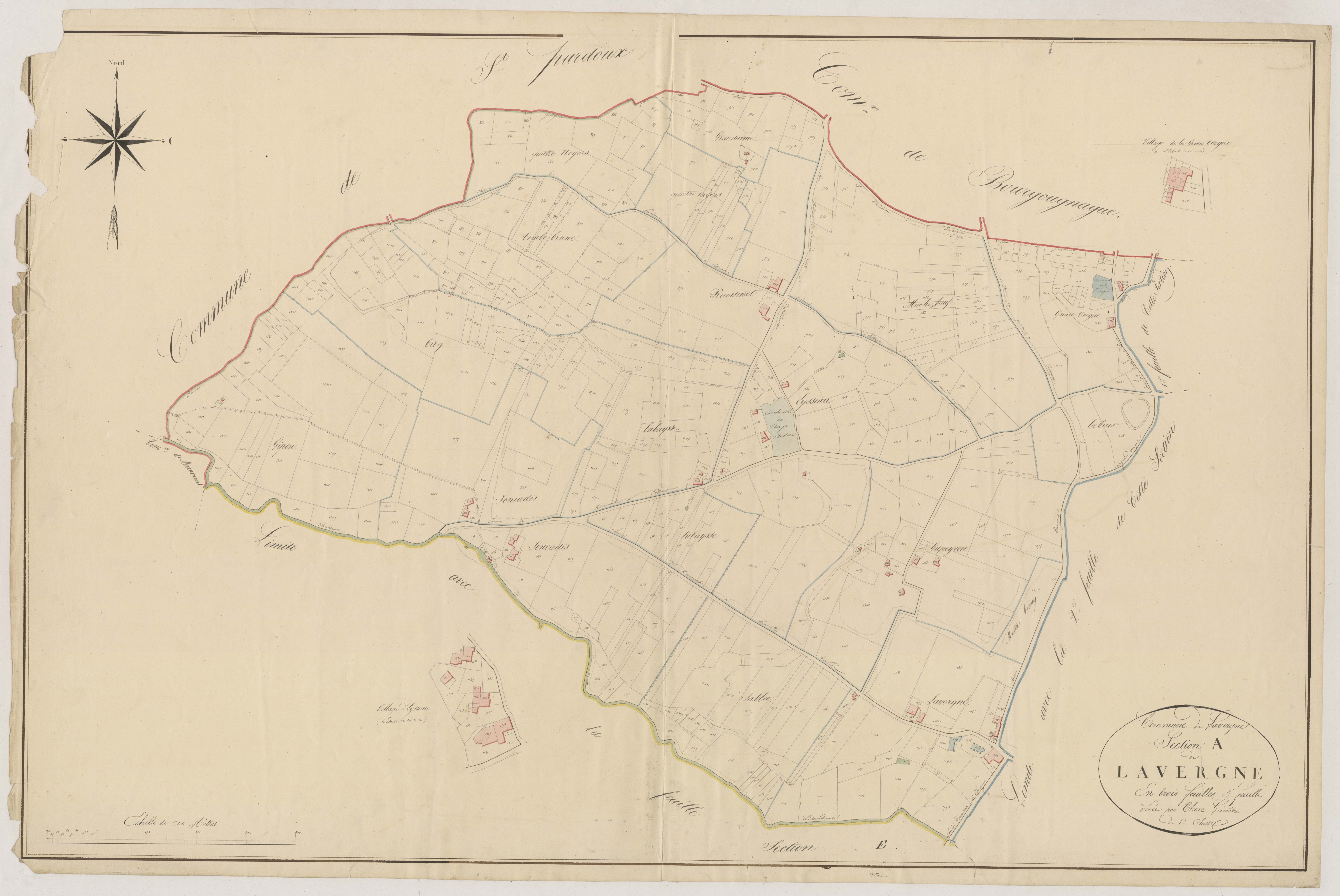 Plan napoléonien, atlas-A3 Lavergne, Lavergne