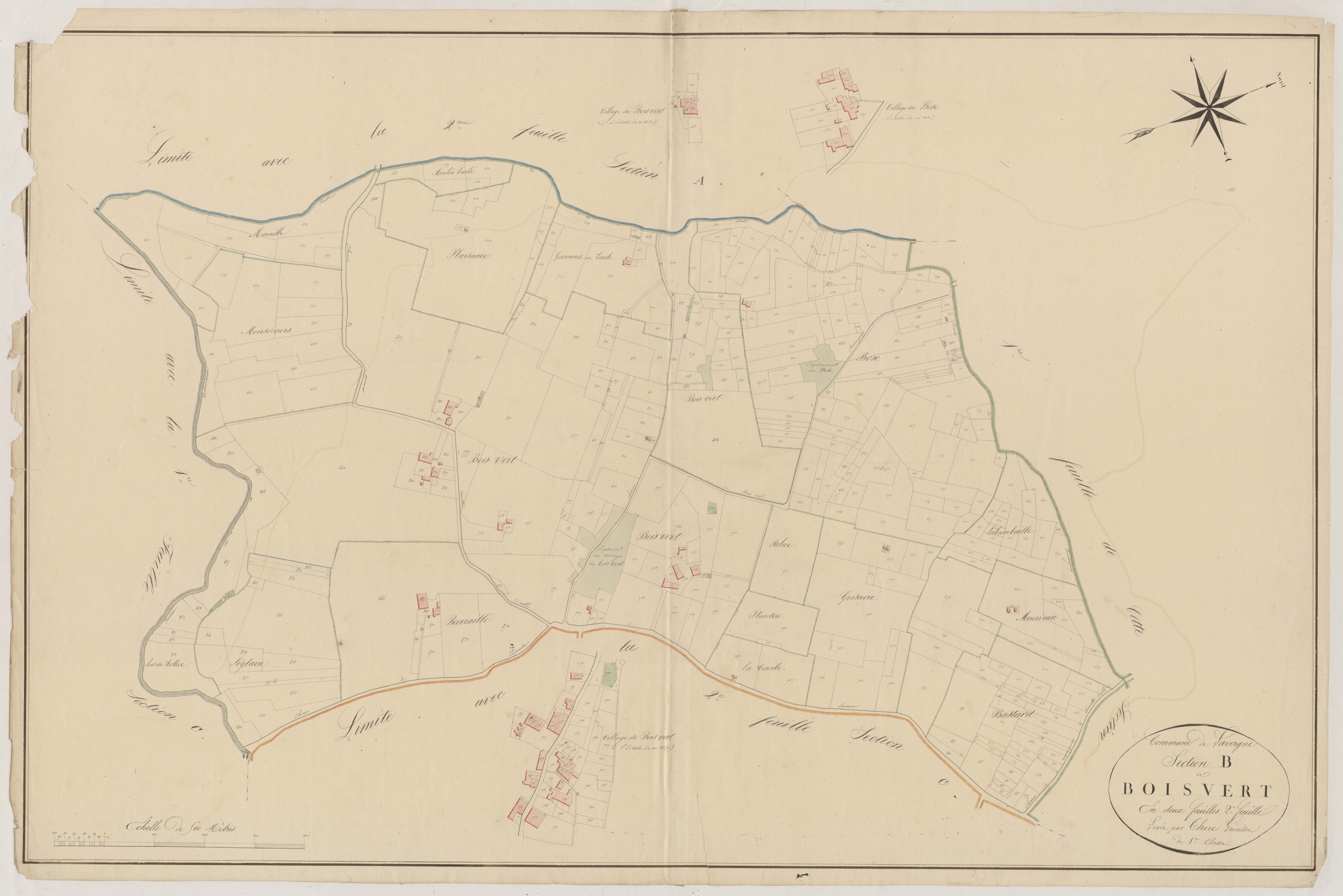 Plan napoléonien, atlas-B2 Boisvert, Lavergne