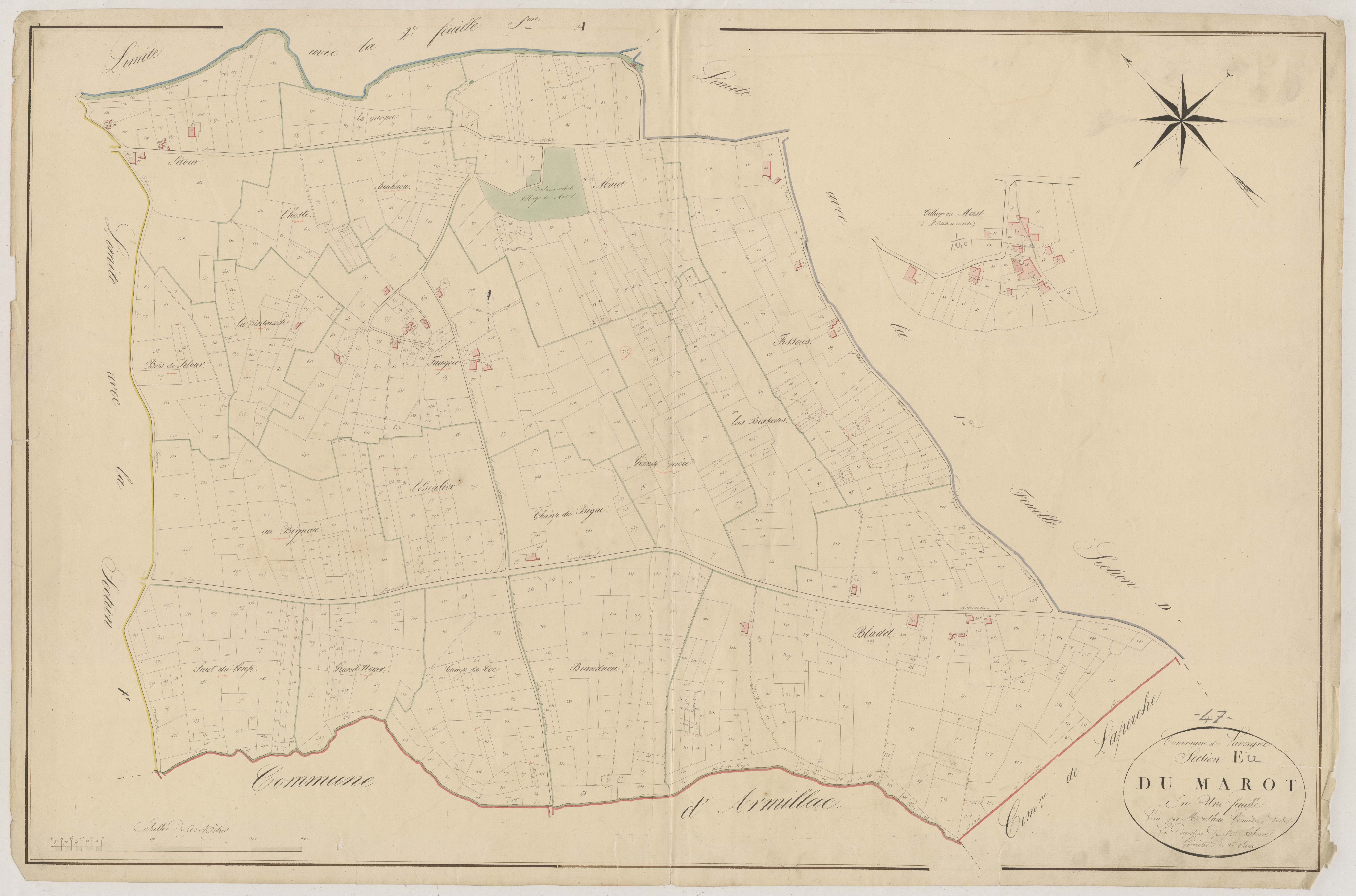 Plan napoléonien, atlas-E Du Marot, Lavergne