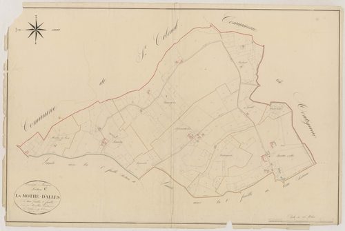 Plan napoléonien, atlas-C1 La Mothe-d’Alles, Lavergne
