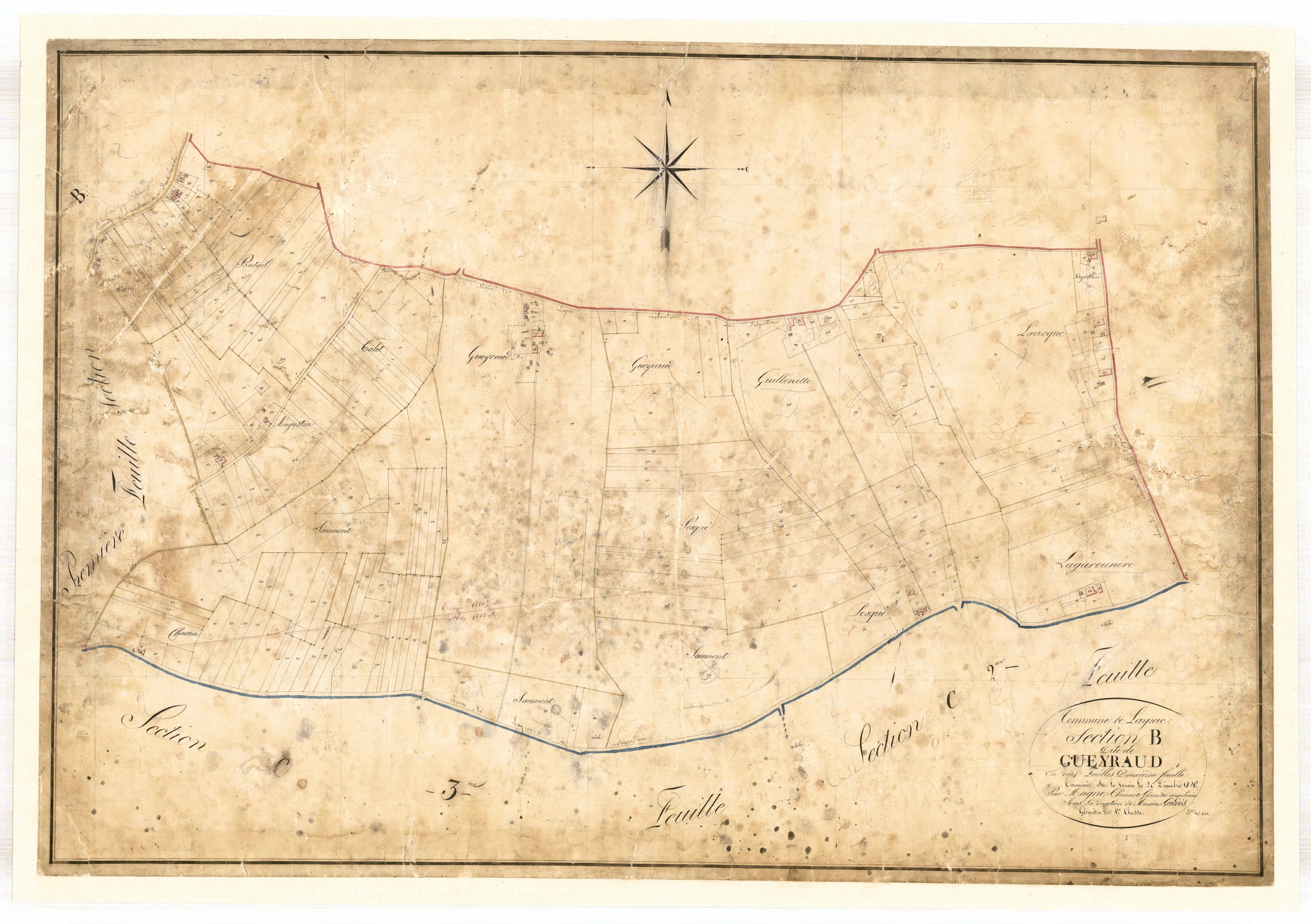 Plan napoléonien-B2 Gueyraud, Layrac