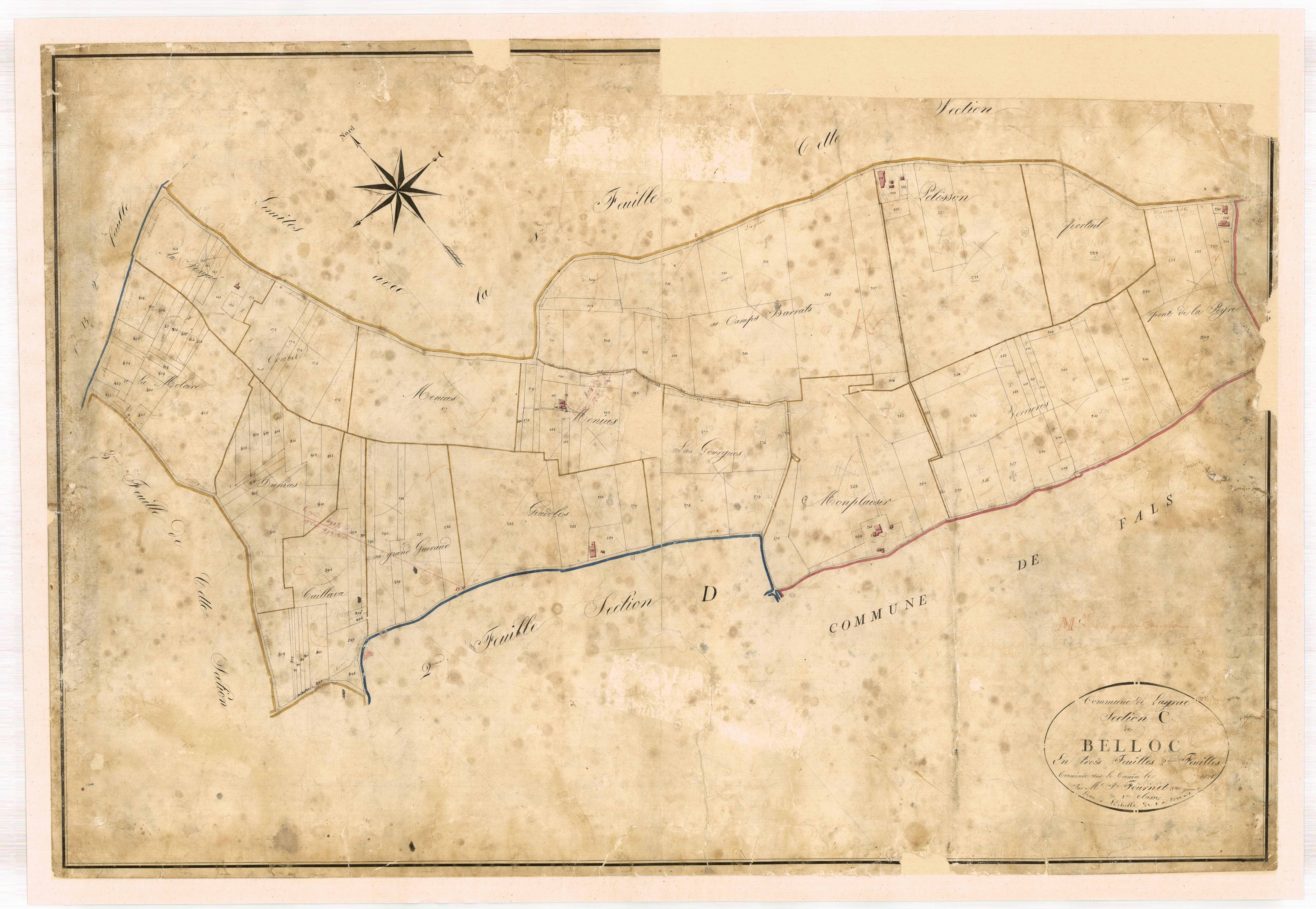 Plan napoléonien-C2 Belloc, Layrac