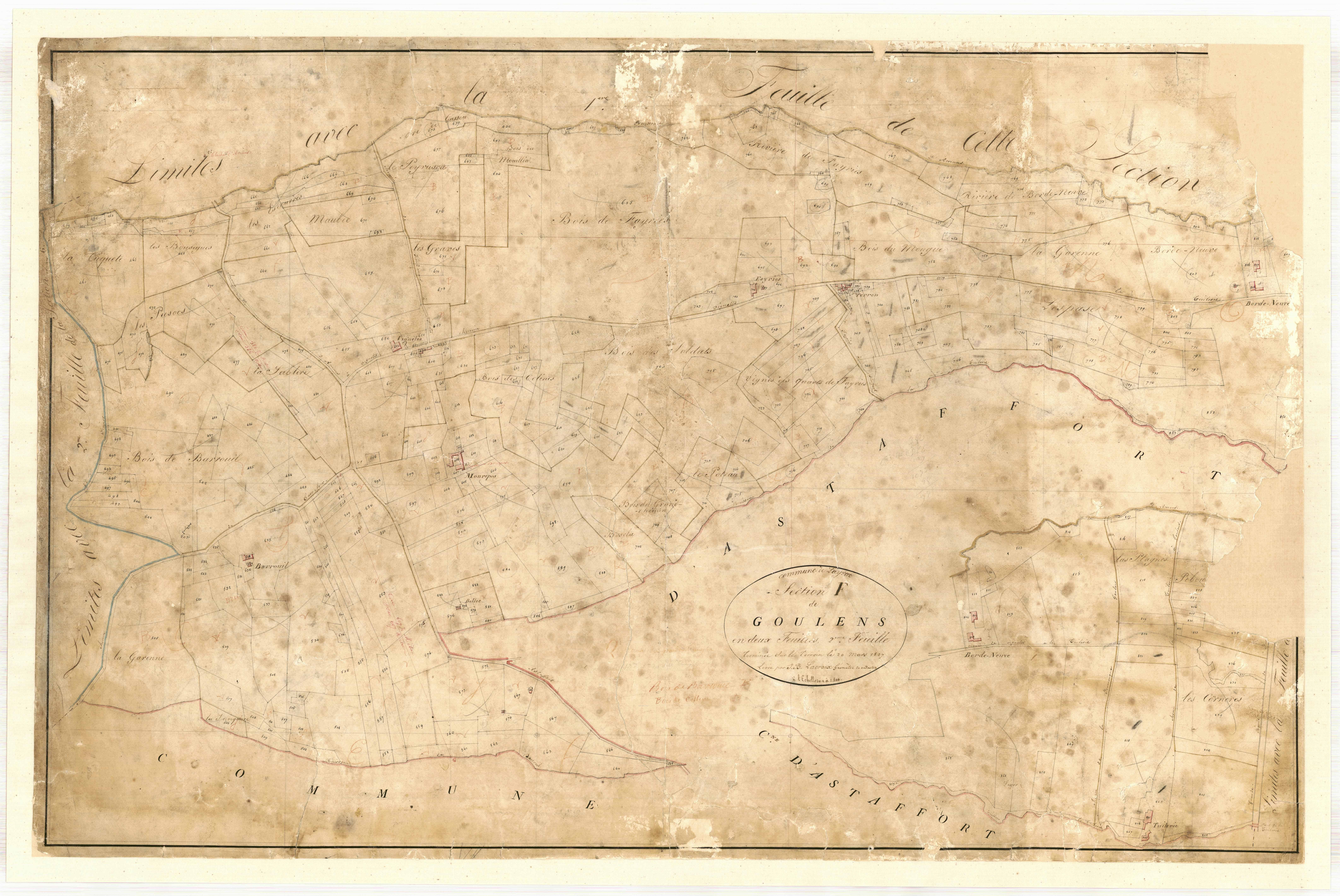 Plan napoléonien-F2 Goulens, Layrac