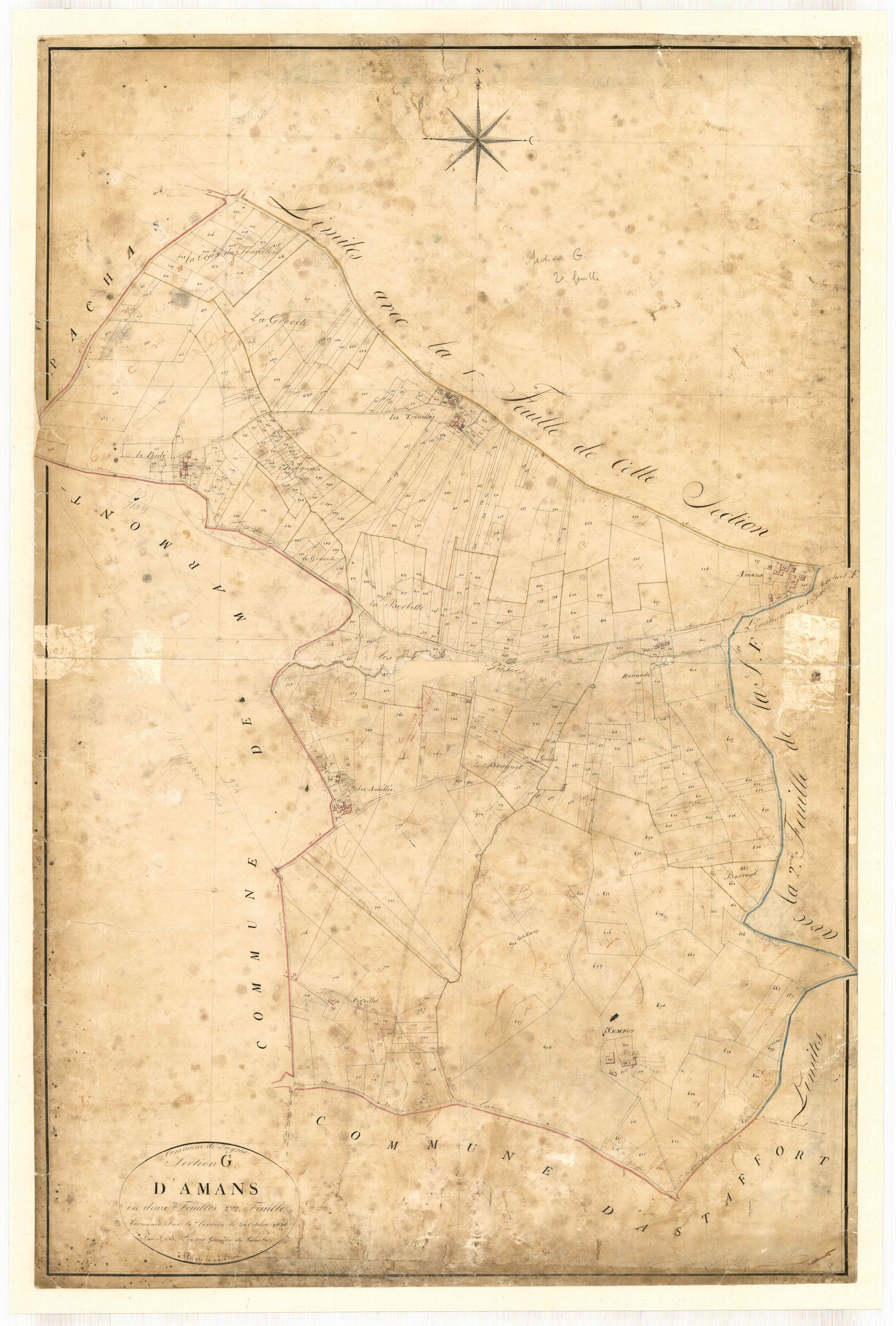 Plan napoléonien-G2 Damans, Layrac