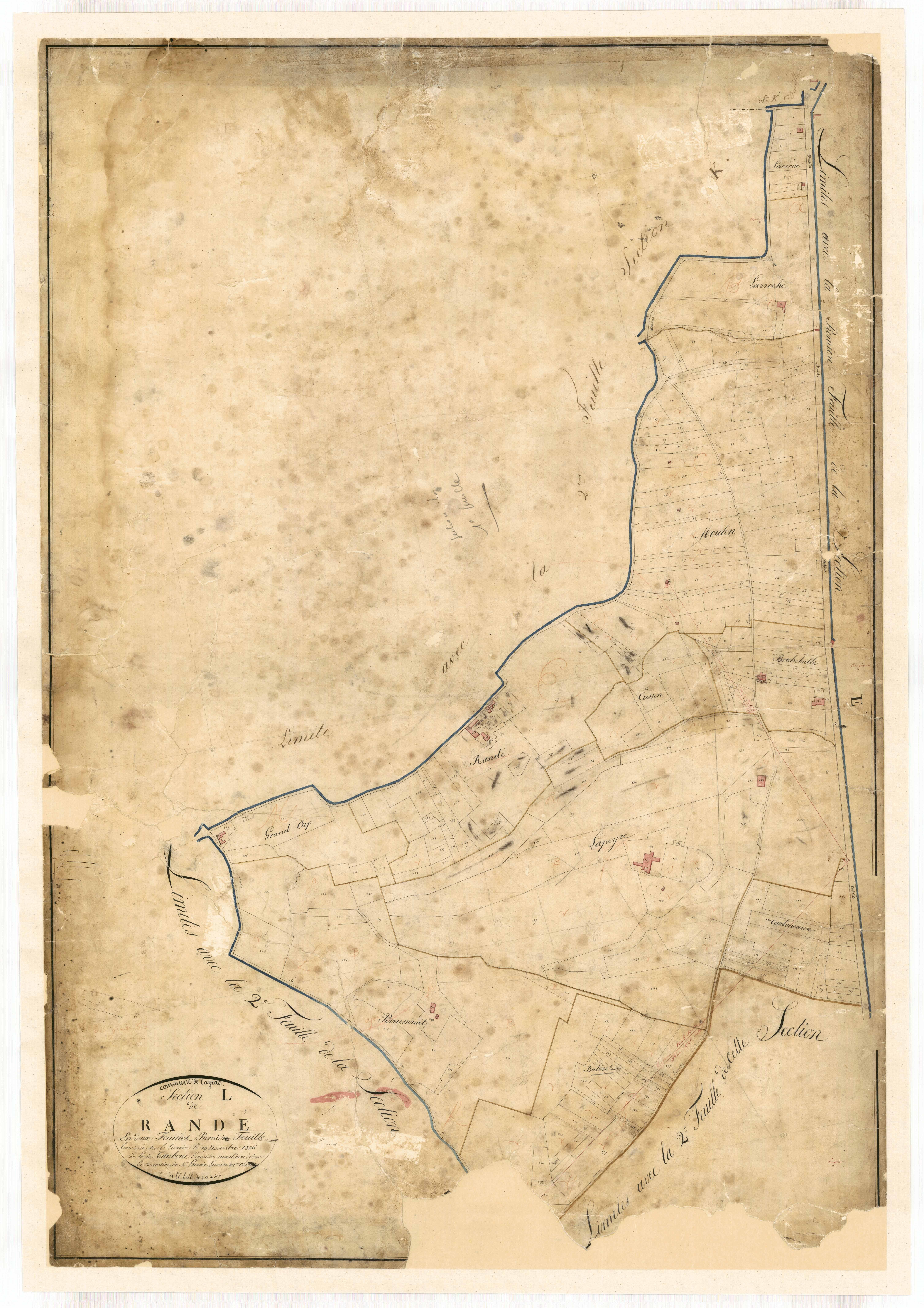 Plan napoléonien-L1 Rande, Layrac