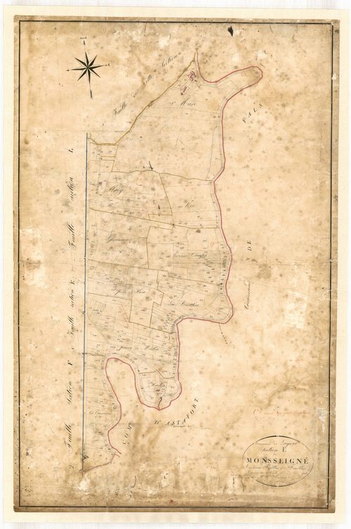 Plan napoléonien-E2 Monsseigné, Layrac