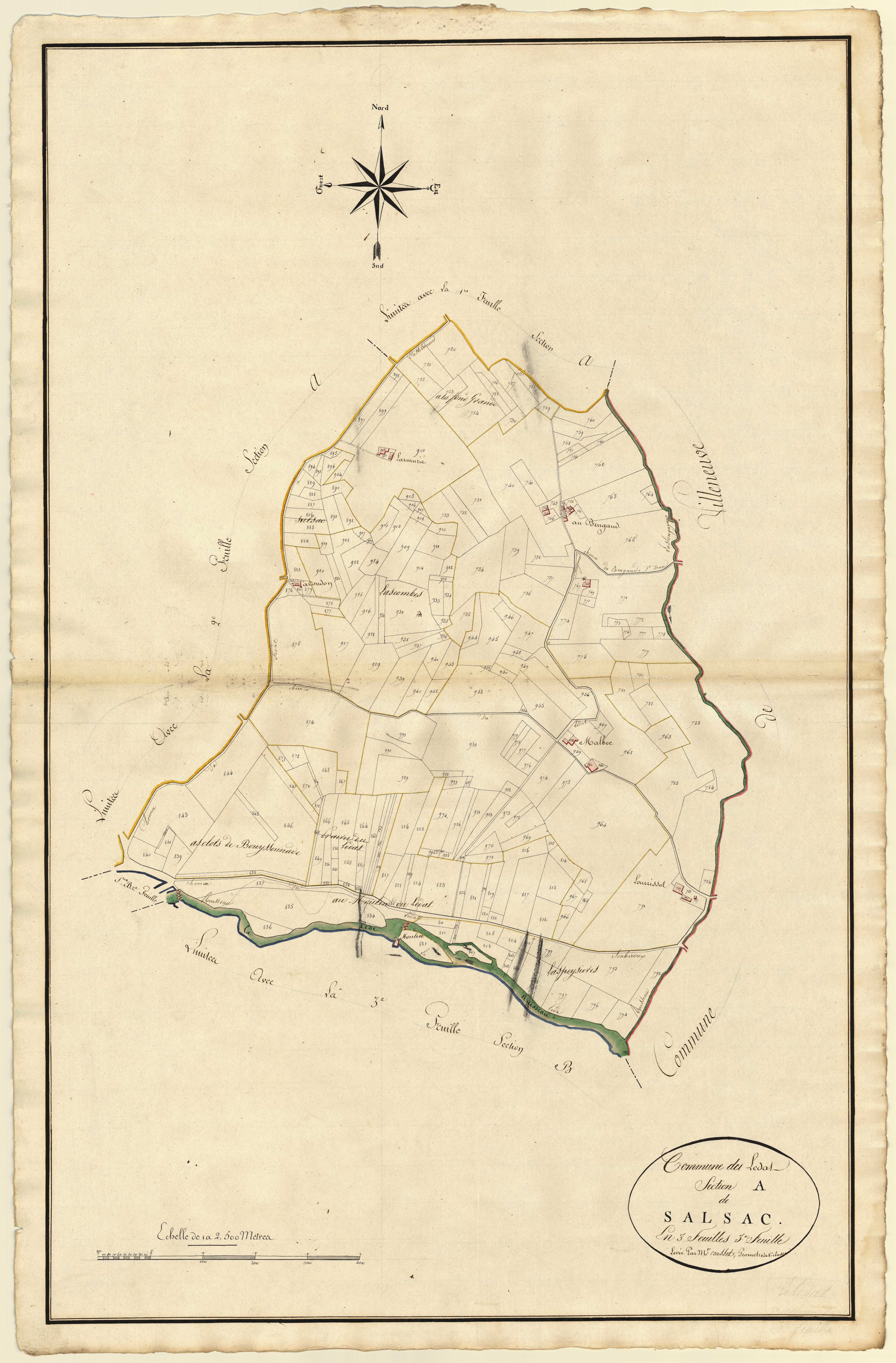 Plan primitif, atlas-A3 Salsac, Lédat
