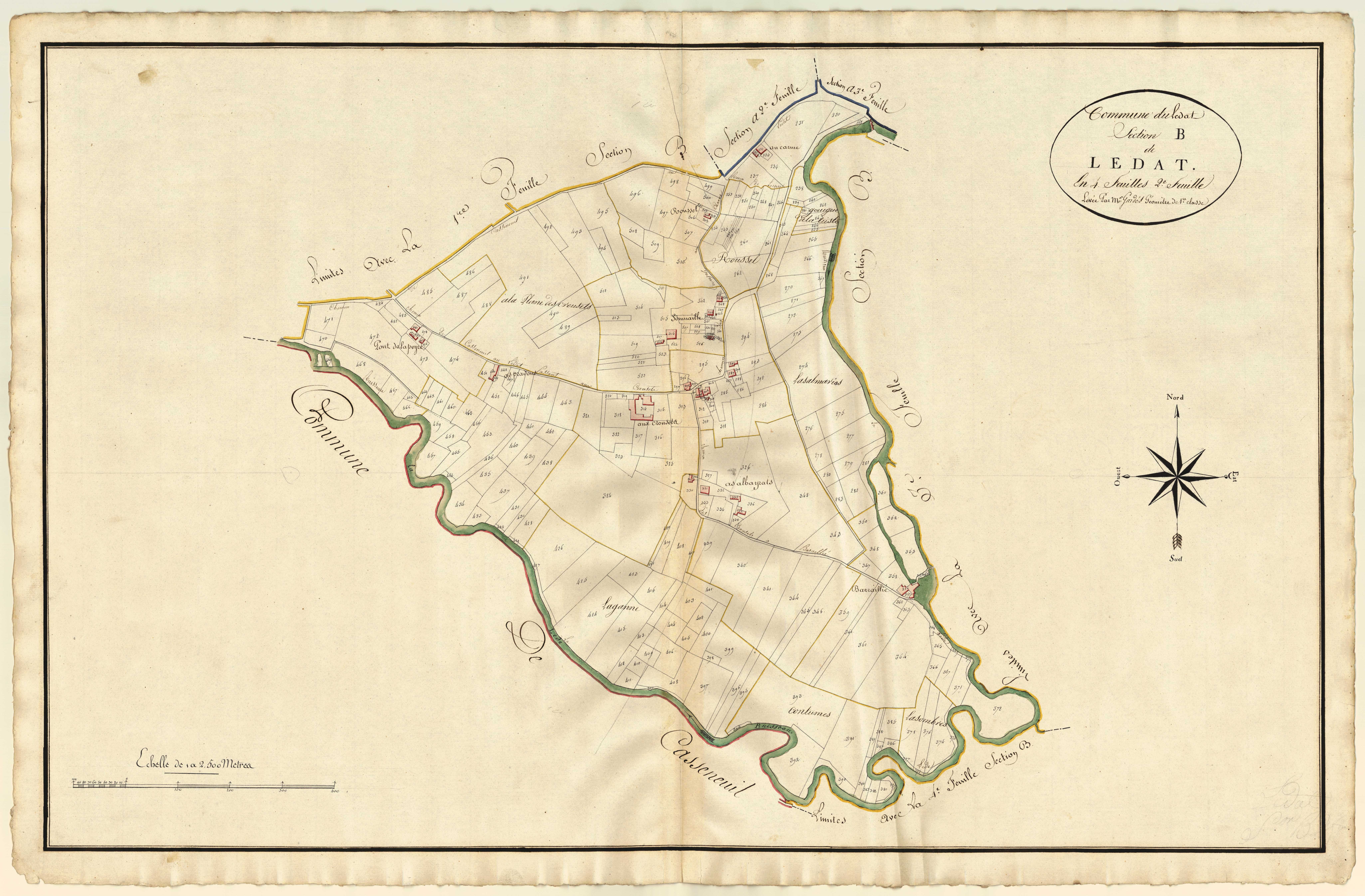 Plan primitif, atlas-B2 Lédat, Lédat