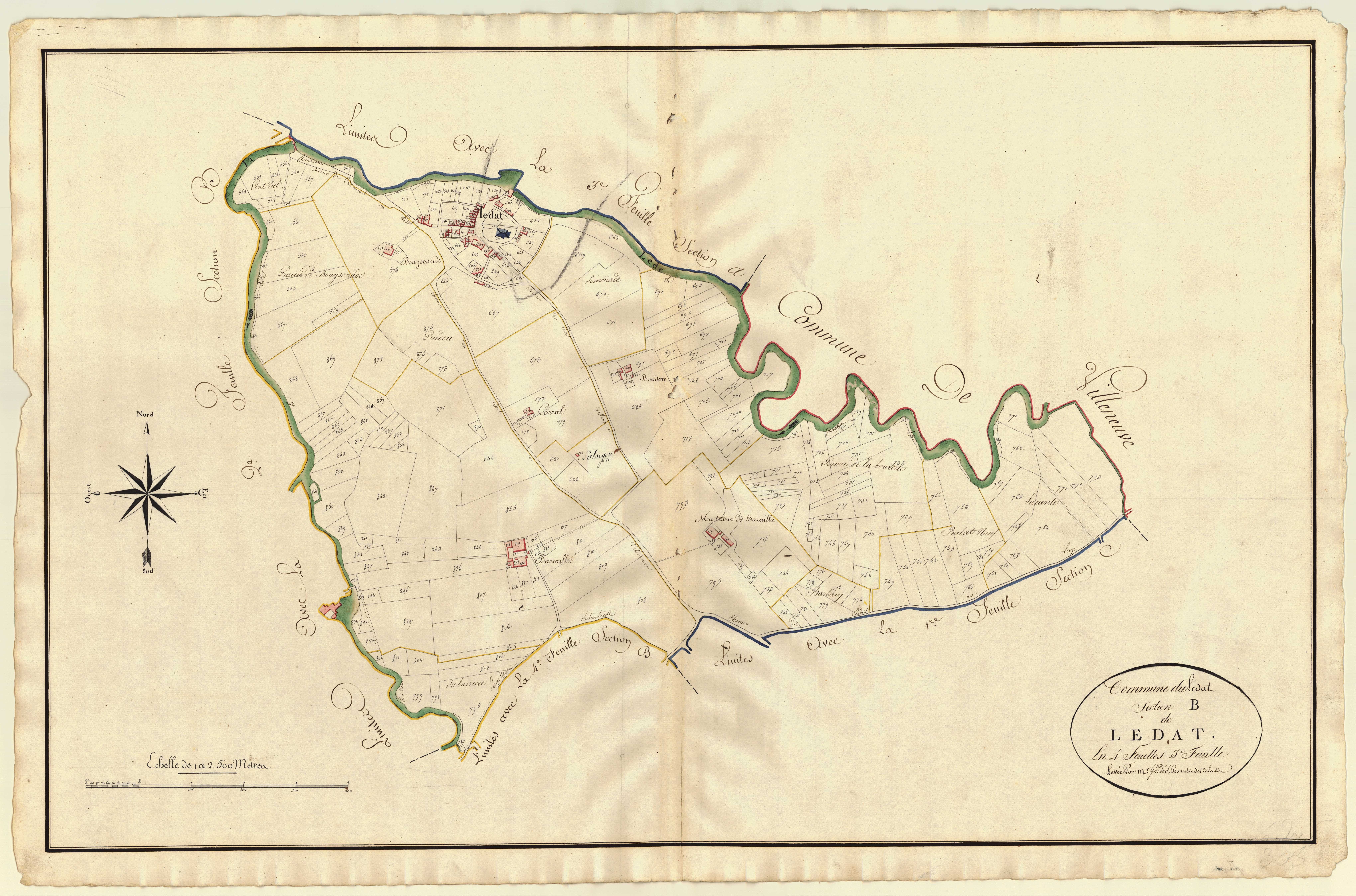 Plan primitif, atlas-B3 Lédat, Lédat