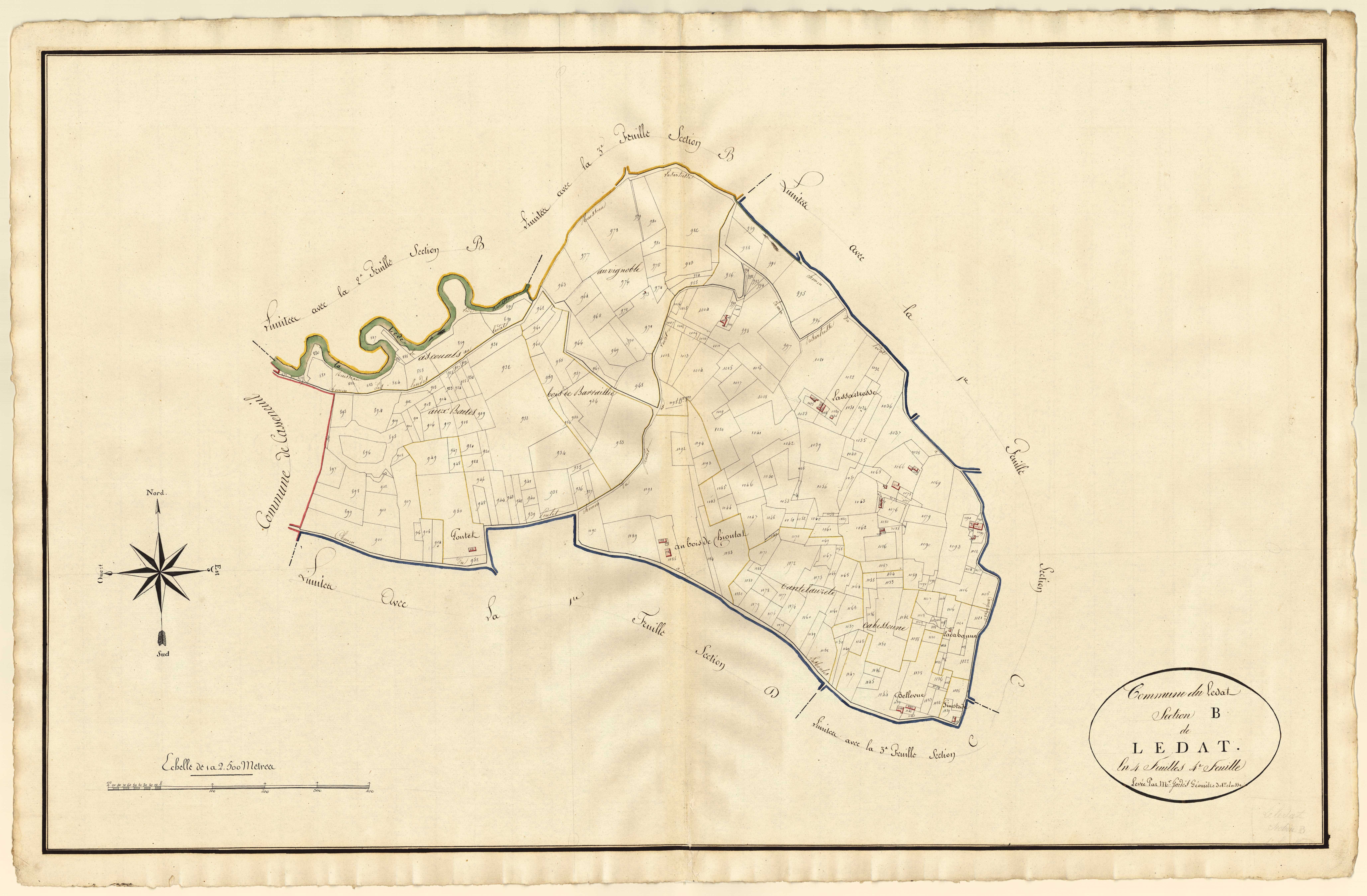 Plan primitif, atlas-B4 Lédat, Lédat