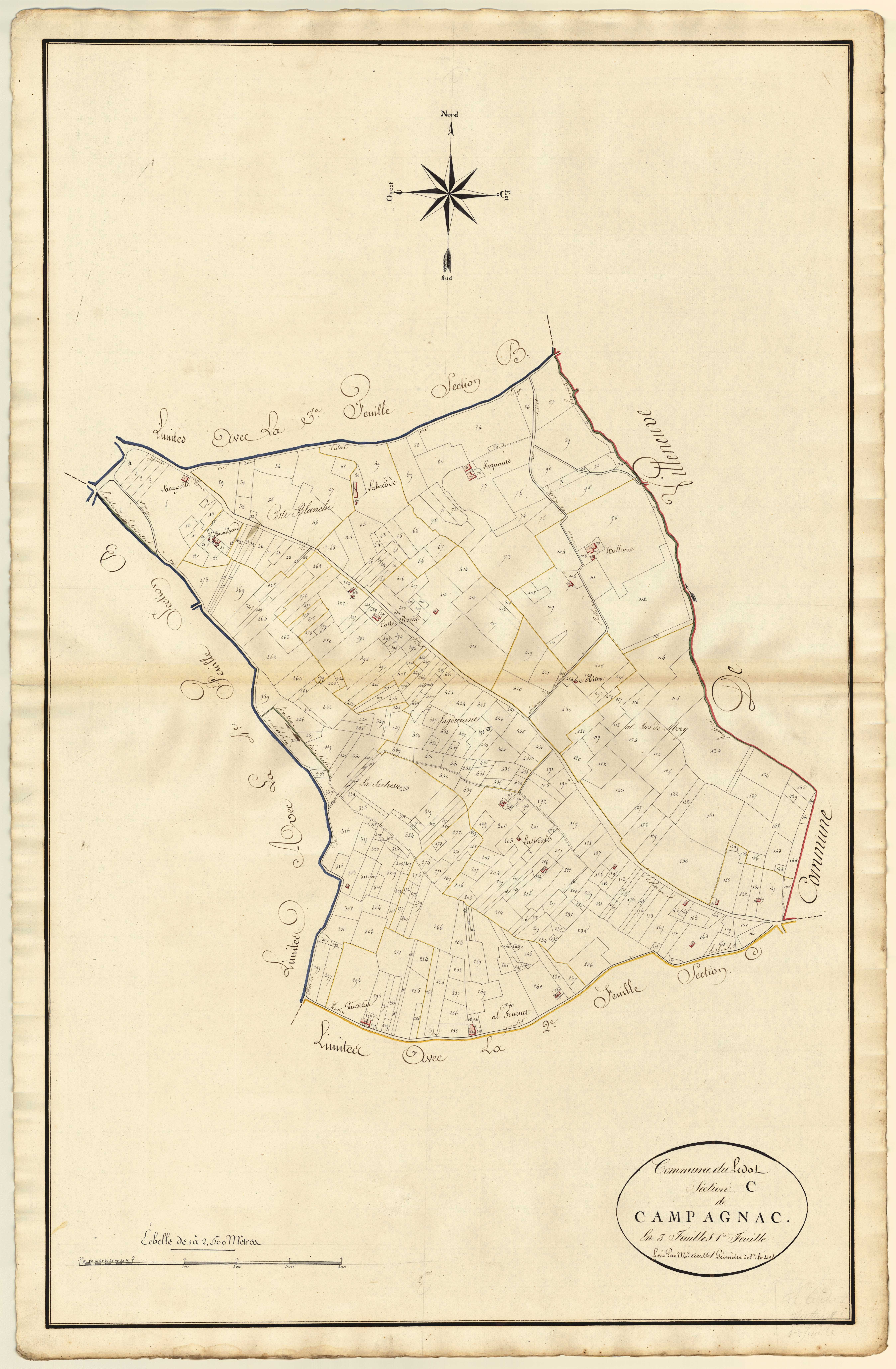 Plan primitif, atlas-C1 Campagnac, Lédat