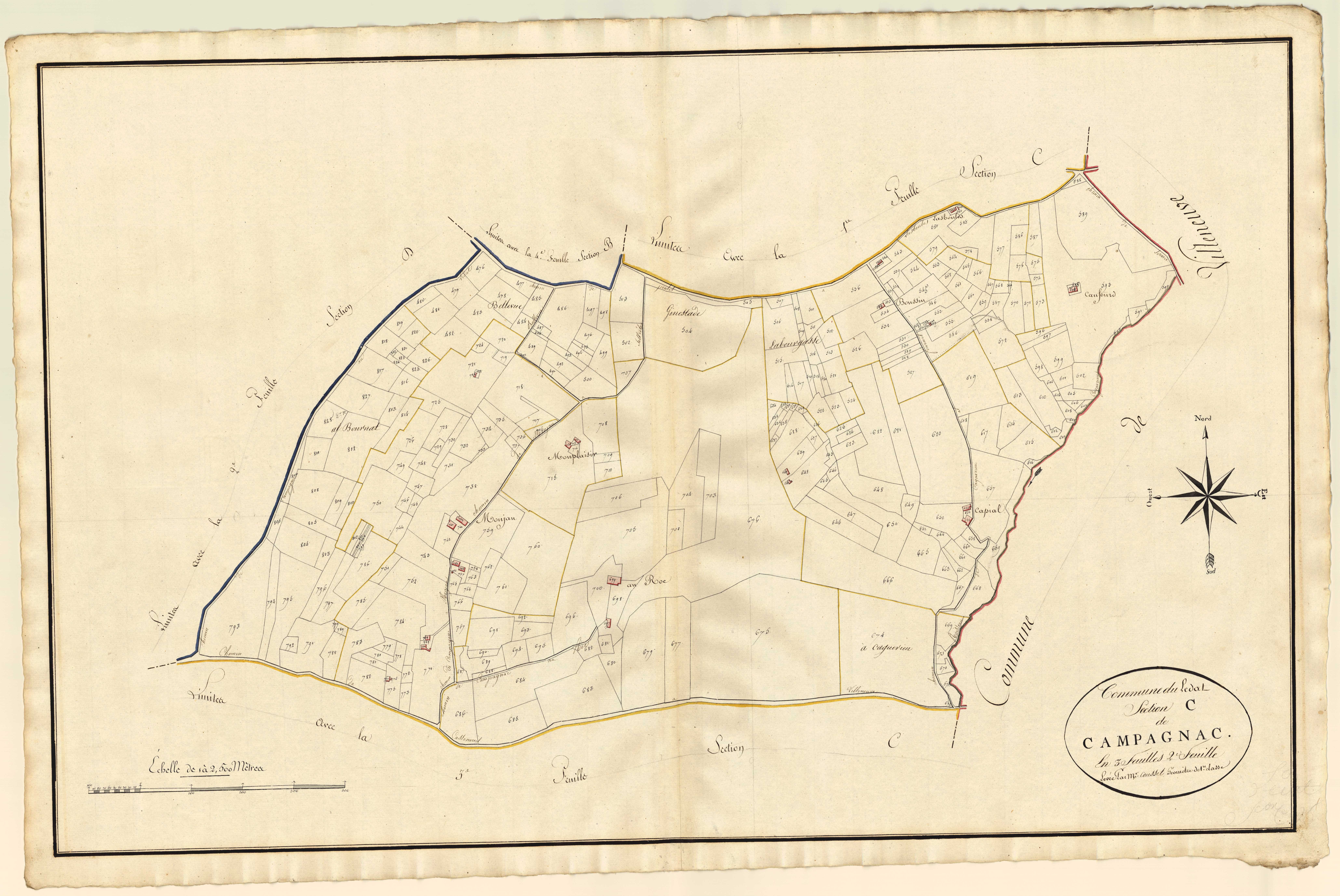 Plan primitif, atlas-C2 Campagnac, Lédat