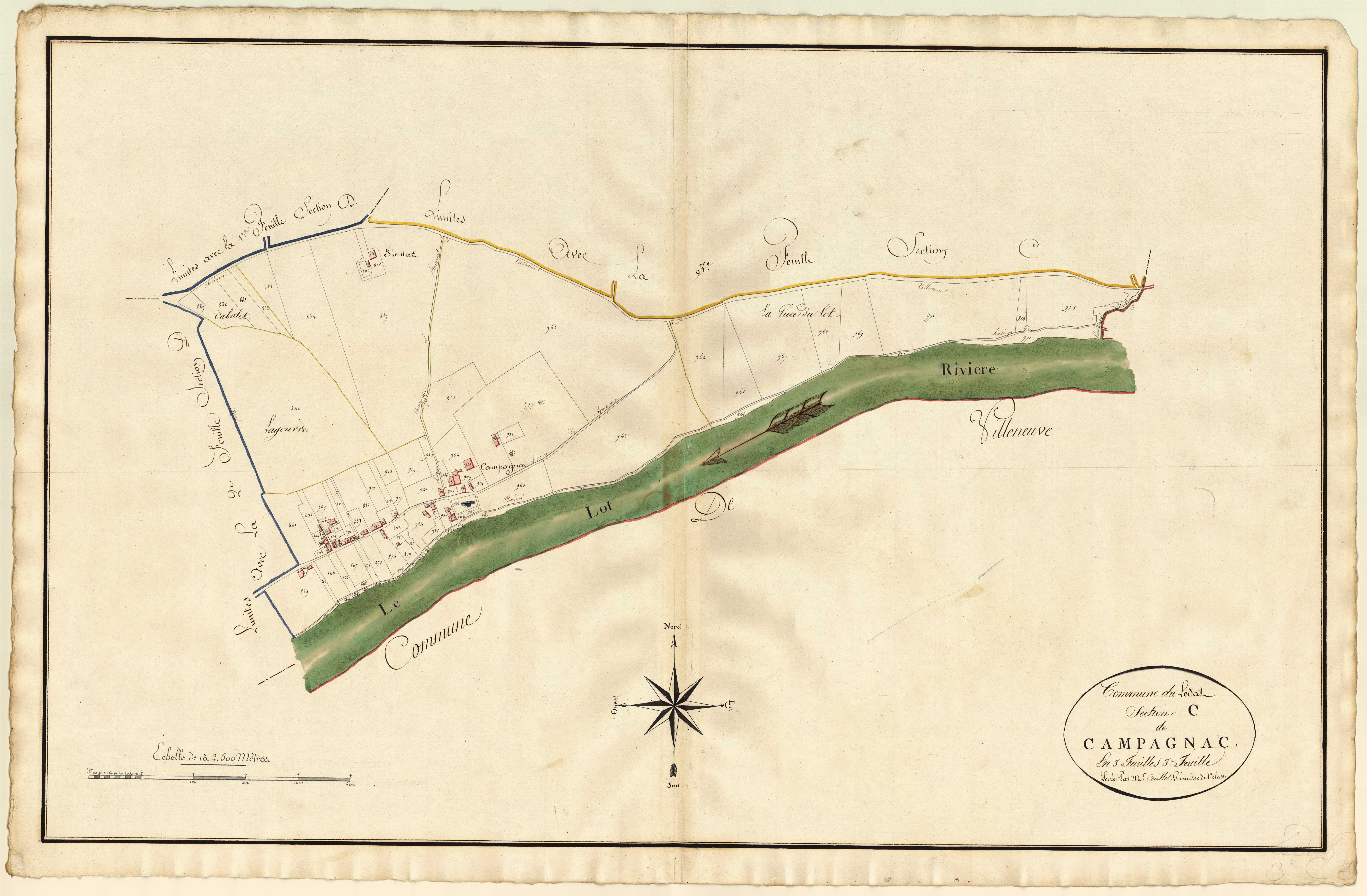 Plan primitif, atlas-C3 Campagnac, Lédat