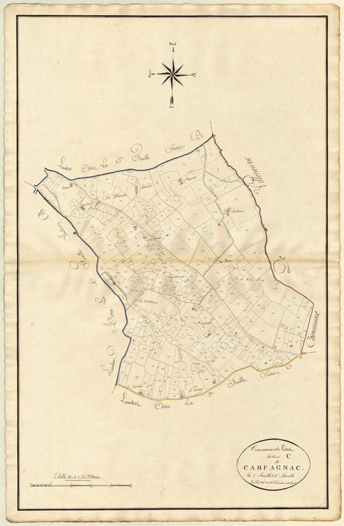 Plan primitif, atlas-C1 Campagnac, Lédat