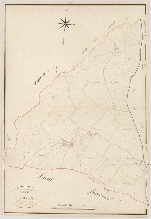 Plan napoléonien, atlas-E2 Sainte-Croix, Lévignac-de-Guyenne