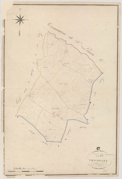 Plan napoléonien, atlas-G2 Tricoulet, Lévignac-de-Guyenne