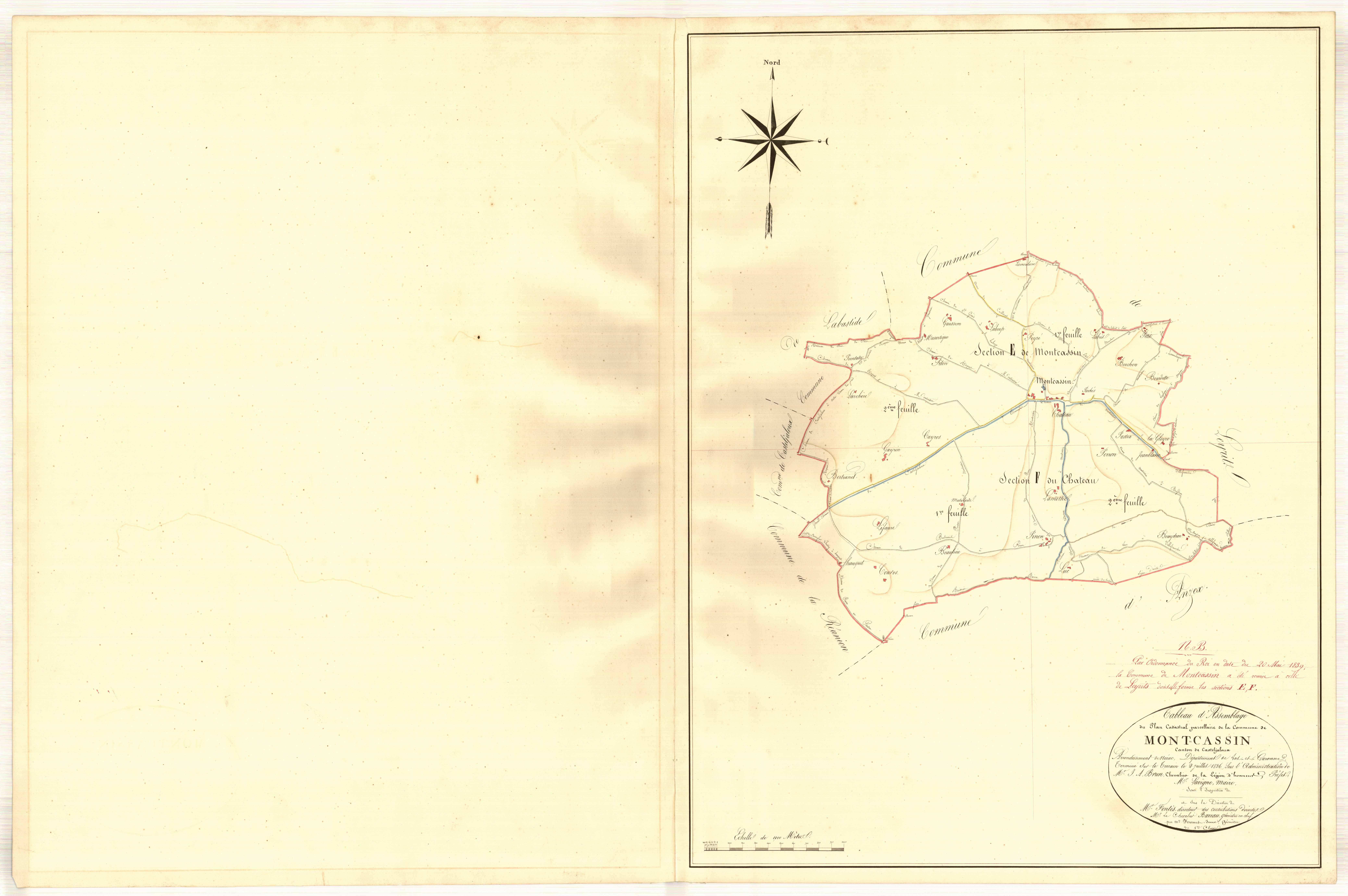 Plan napoléonien, atlas-TA, Moncassin (voir Leyritz-Moncassin)