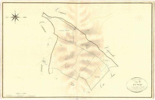 Plan napoléonien, atlas-B2 Lussac, Leyritz-Moncassin
