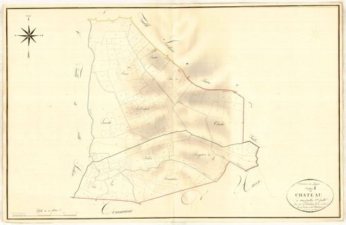 Plan napoléonien, atlas-F2 Le Château, Leyritz-Moncassin