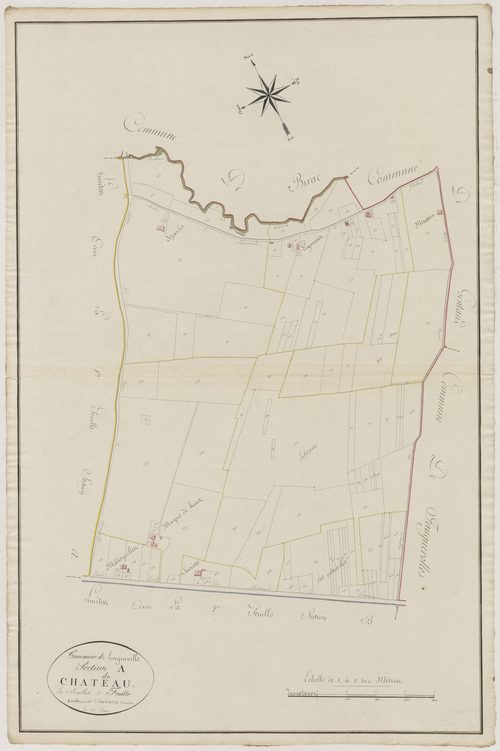 Plan primitif, atlas-A2 Le Château, Longueville