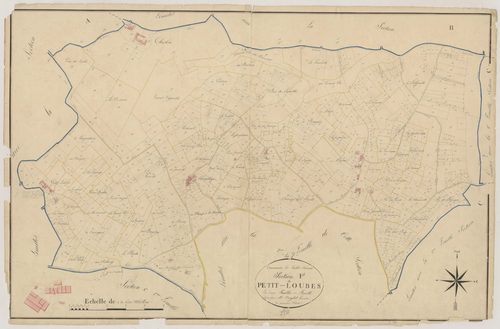 Plan napoléonien, atlas-F1 Petit-Loubès, Loubès-Bernac
