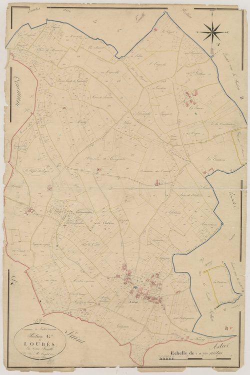 Plan napoléonien, atlas-G Loubès, Loubès-Bernac