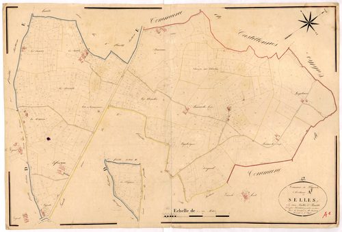 Plan napoléonien, atlas-A1 Selles, Lougratte