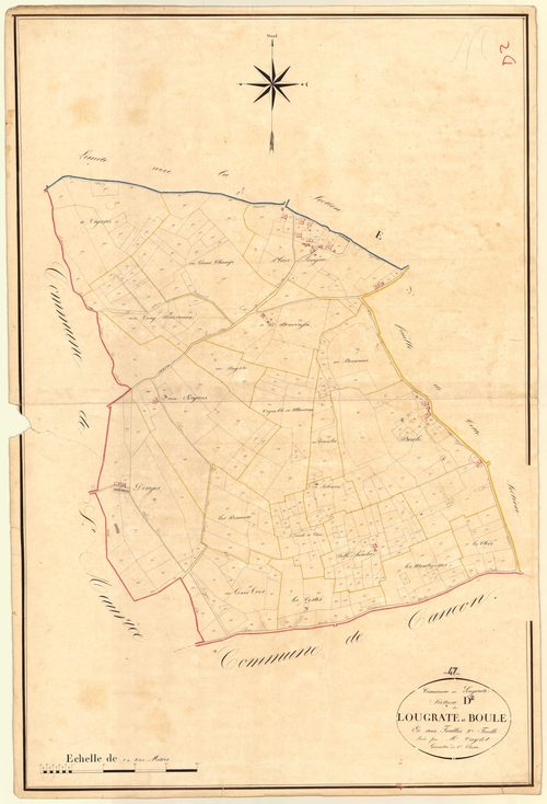 Plan napoléonien, atlas-D2 Lougratte et Boule, Lougratte