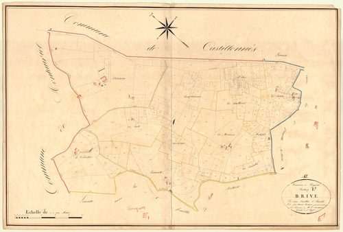 Plan napoléonien, atlas-E1 Brive, Lougratte