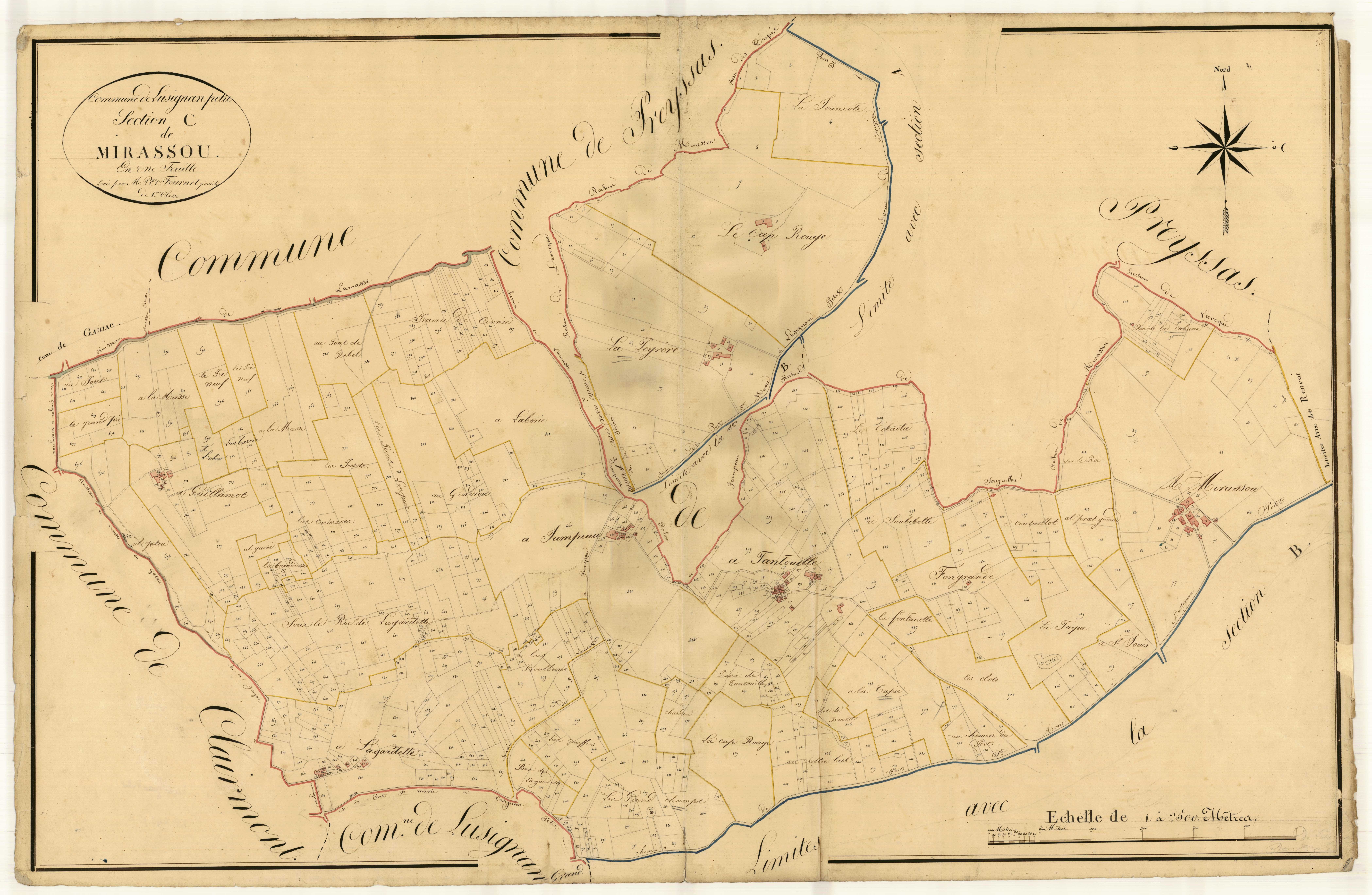 Plan napoléonien, atlas-C Mirassou, Lusignan-Petit