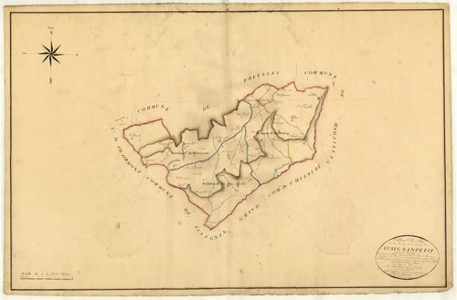 Plan napoléonien, atlas-TA, Lusignan-Petit