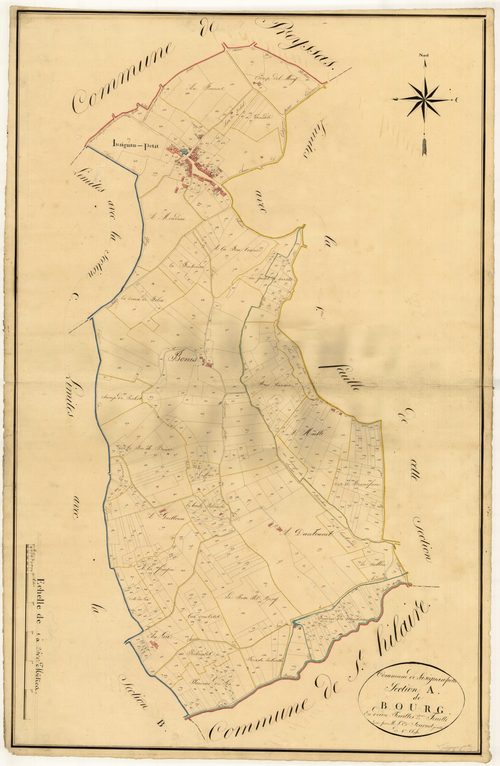 Plan napoléonien, atlas-A2 Bourg, Lusignan-Petit