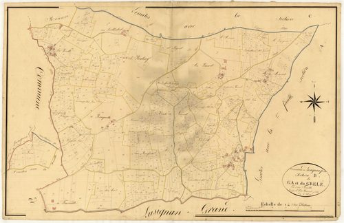 Plan napoléonien, atlas-B Le Ga et Le Grelé, Lusignan-Petit